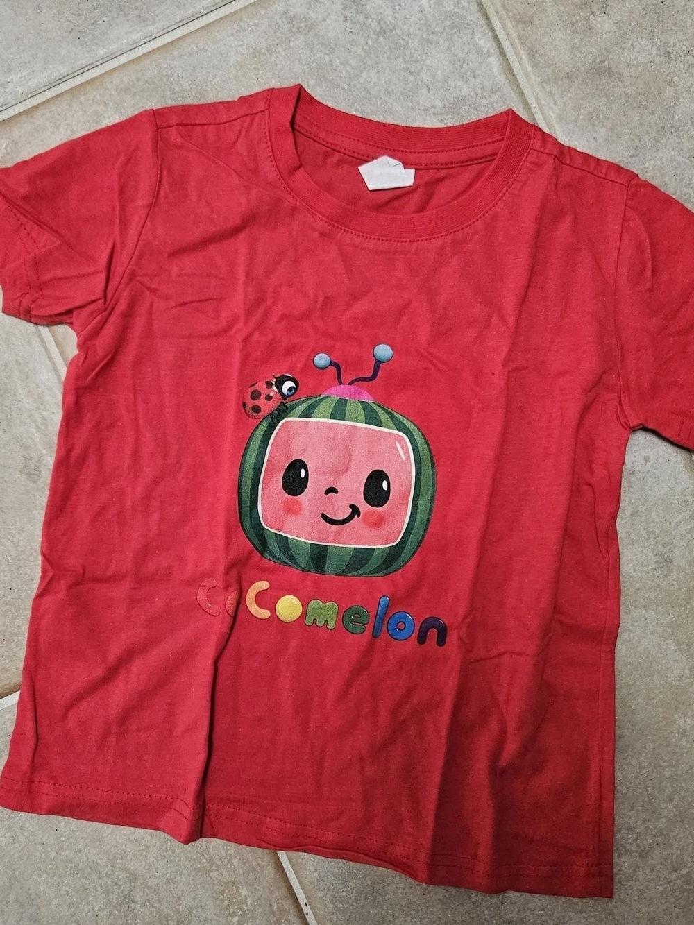 Red Kids T-Shirt - Cute Watermelon TV Graphic